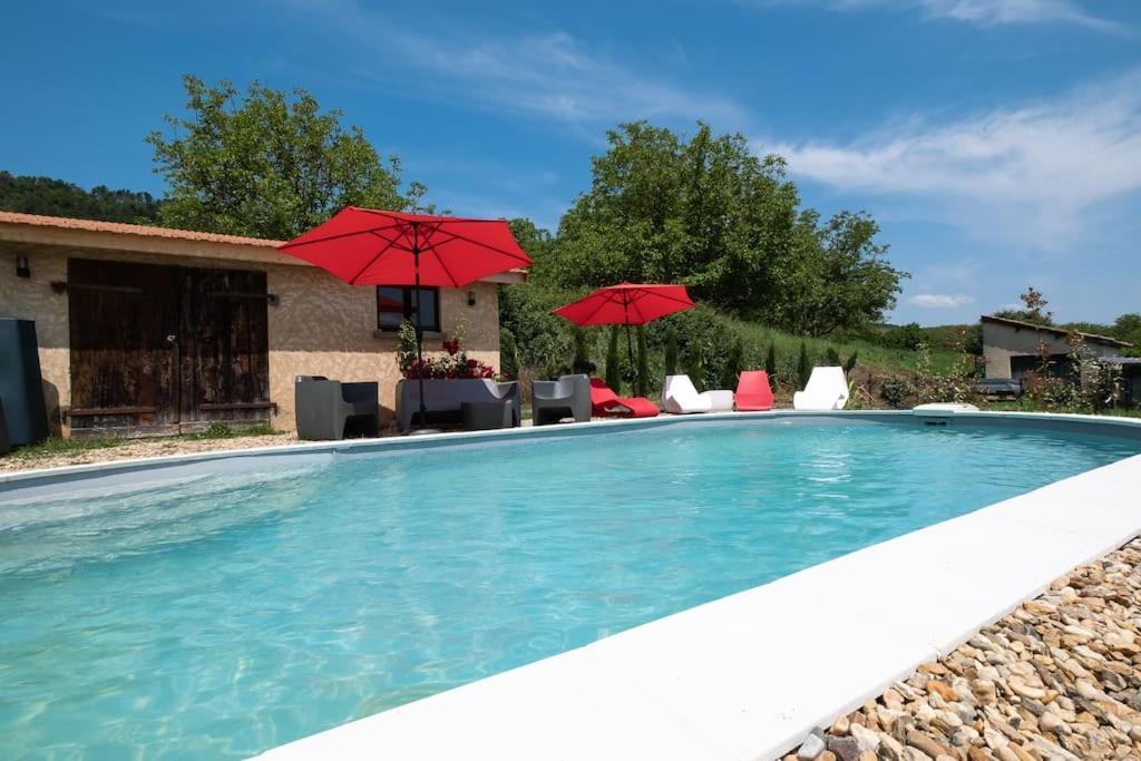 Villa Combe Jolie Clim, Piscine & Jacuzzi Saint-Vincent-de-Cosse Esterno foto